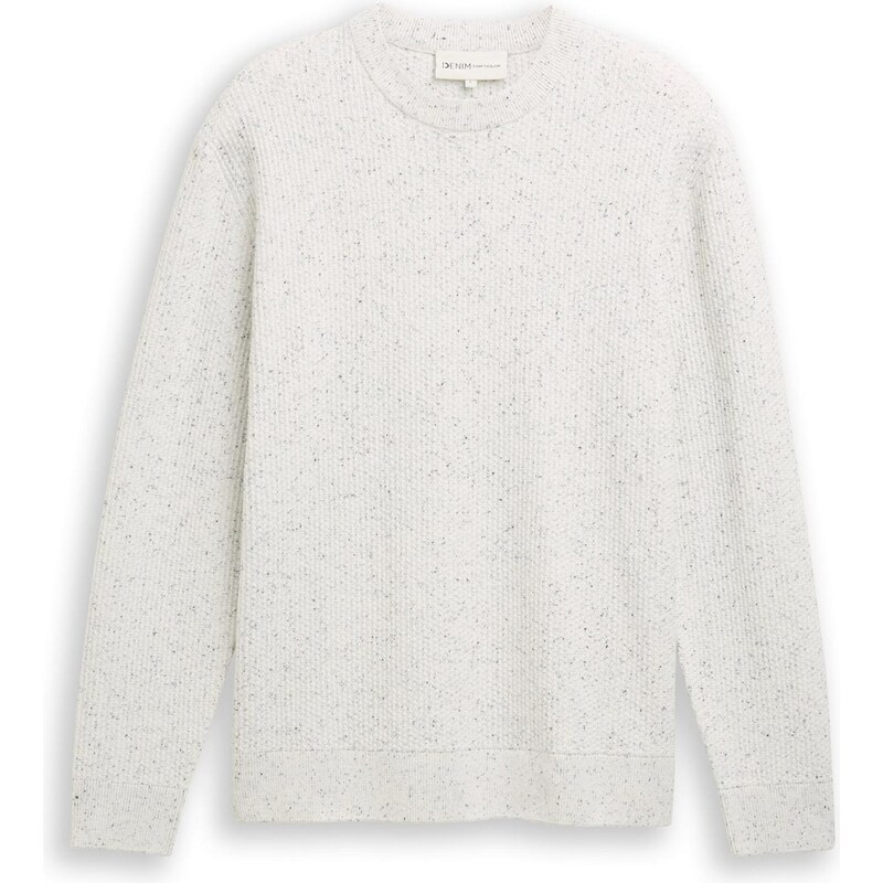 TOM TAILOR DENIM Sveter šedobiela 66105608