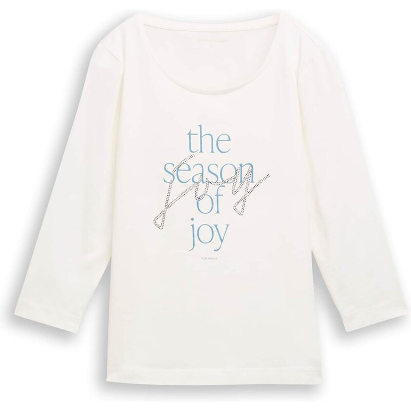 TOM TAILOR Tričko svetlomodrá / biela 66105619