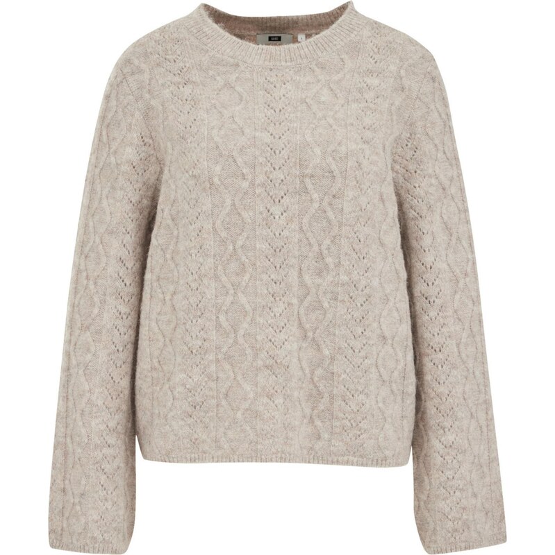 WE Fashion Sveter sivobéžová 66105629