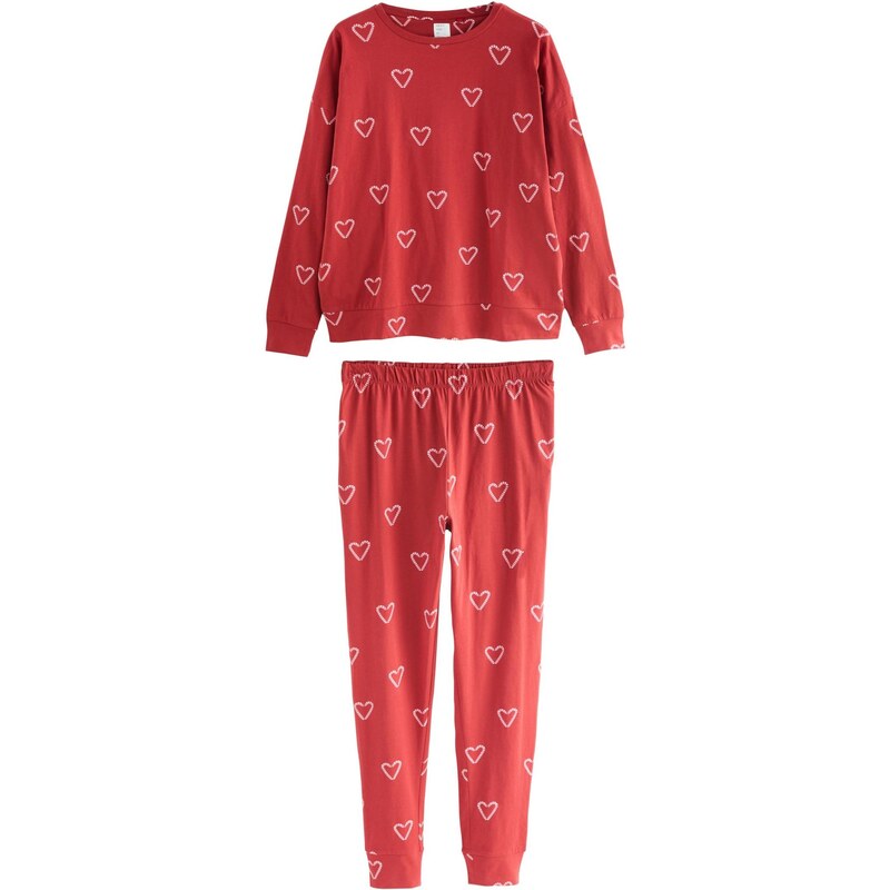 Next Pyžamo červená / biela 66105795