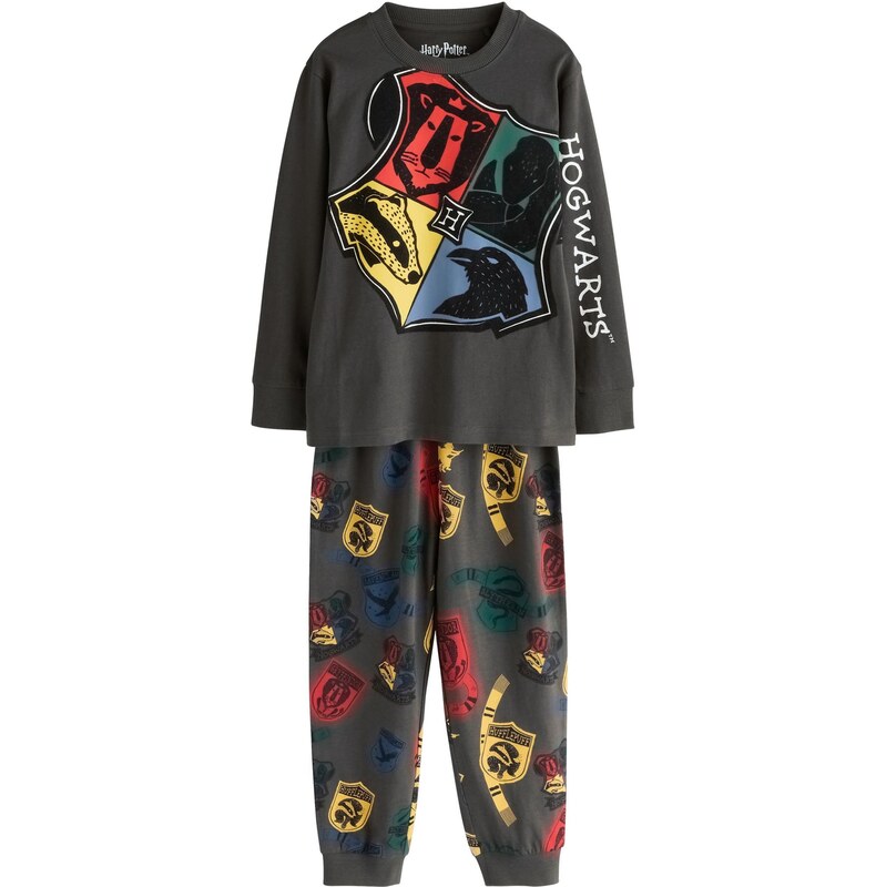 Next Pyžamo žltá / sivá / červená / čierna 66105846