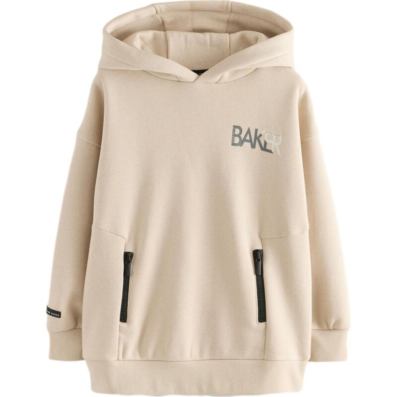 Baker by Ted Baker Mikina sivobéžová / tmavosivá / biela 66105859