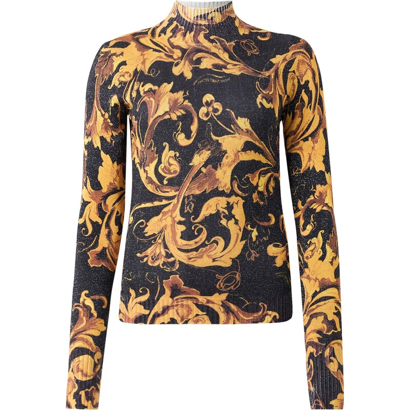 Versace Jeans Couture Sveter BAROCCO PORCELAIN hnedá / pueblo / čierna 66105919