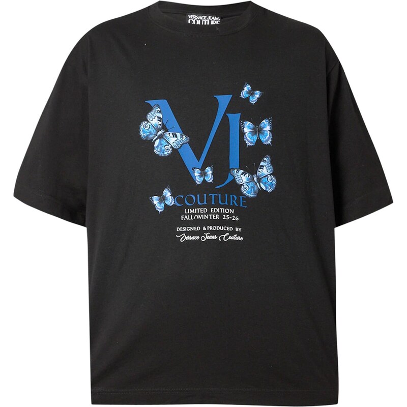 Versace Jeans Couture Tričko azúrová / kráľovská modrá / čierna / 66105939