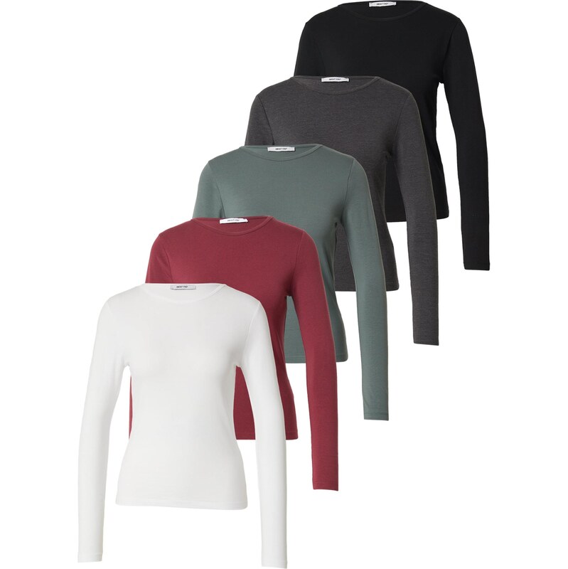 ABOUT YOU Tričko Laurina svetlozelená / tmavozelená / bordová / biela 66106076