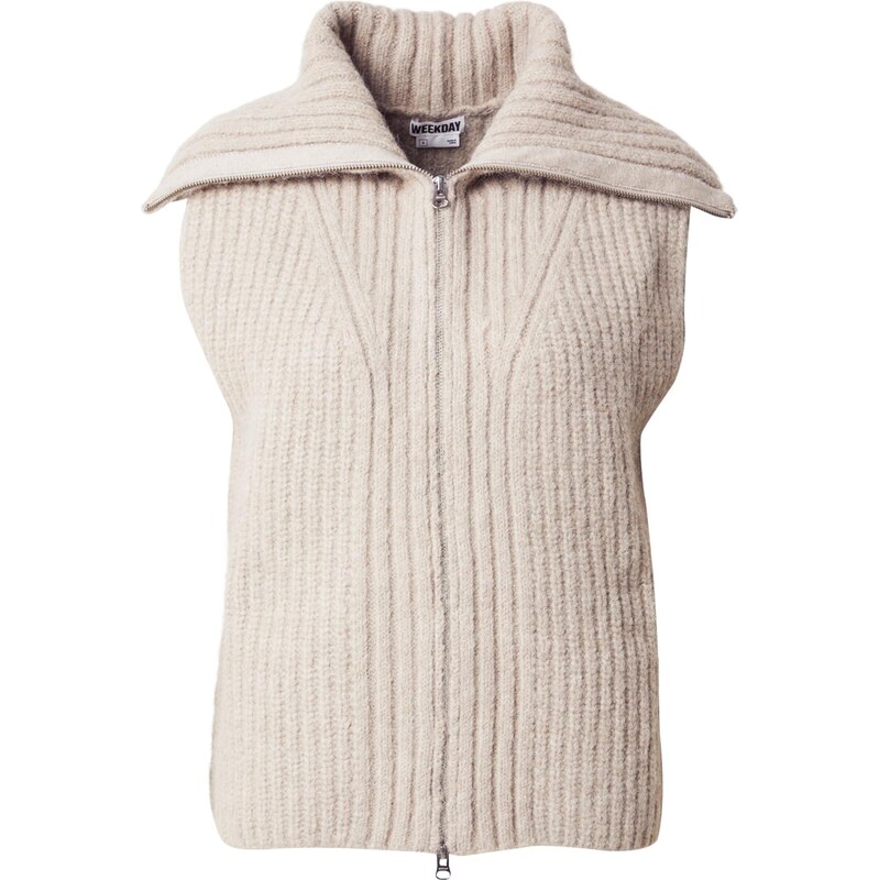 WEEKDAY Pletená vesta Vega béžová 66106110