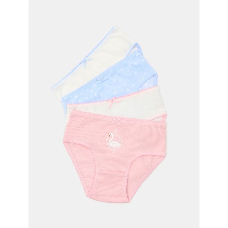 Sinsay - Rebrované nohavičky 4 balenie - viacfarebná 66103895