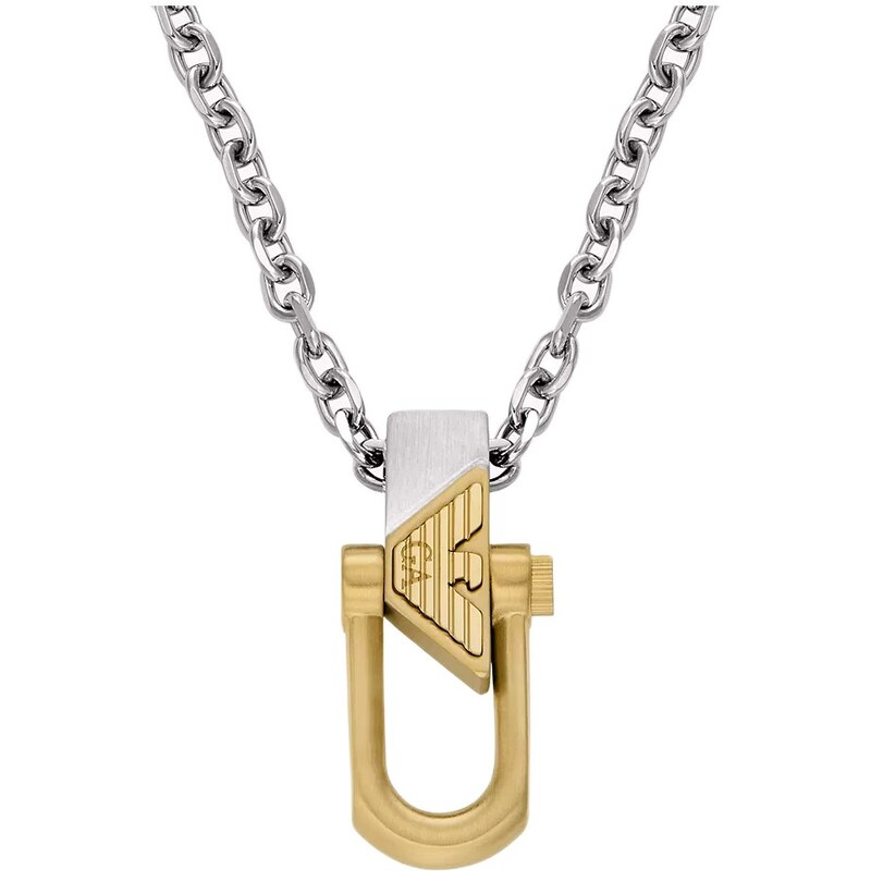 Emporio Armani Pánsky bicolor náhrdelník z ocele EGS3243040 66583695