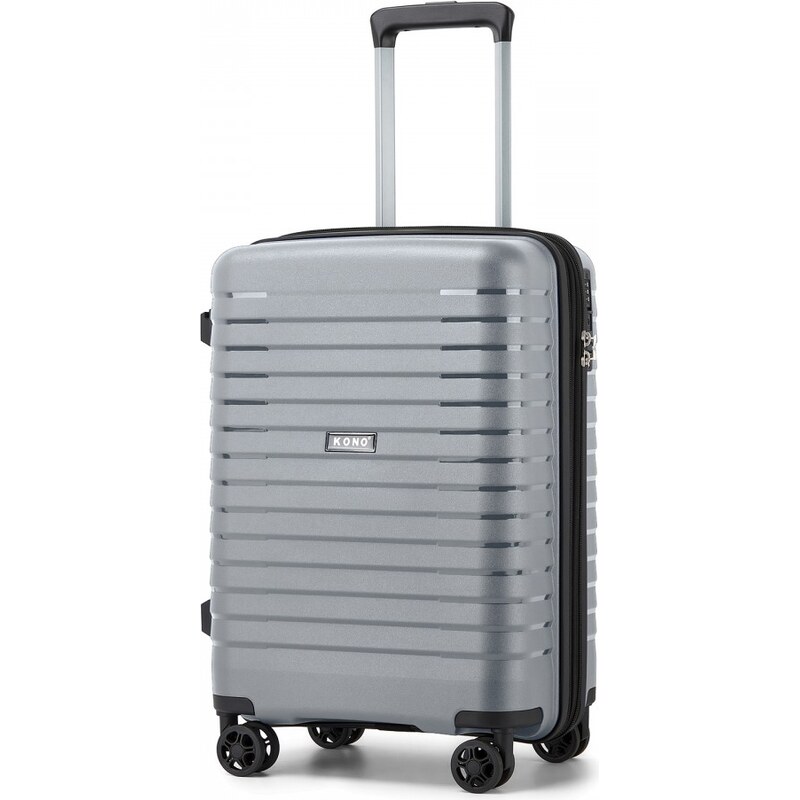 KONO Cestovný kufor - rozšíriteľný s držiakom na pohár, malý, šedý 66109226