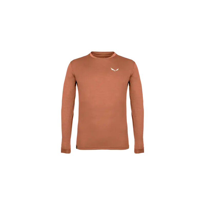 E-shop Salewa Puez Melange Dry pánske tričko dlhý rukáv bombay brown