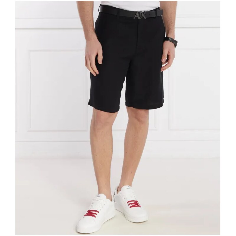 Armani Exchange Ľanové šortky | Regular Fit 50922146