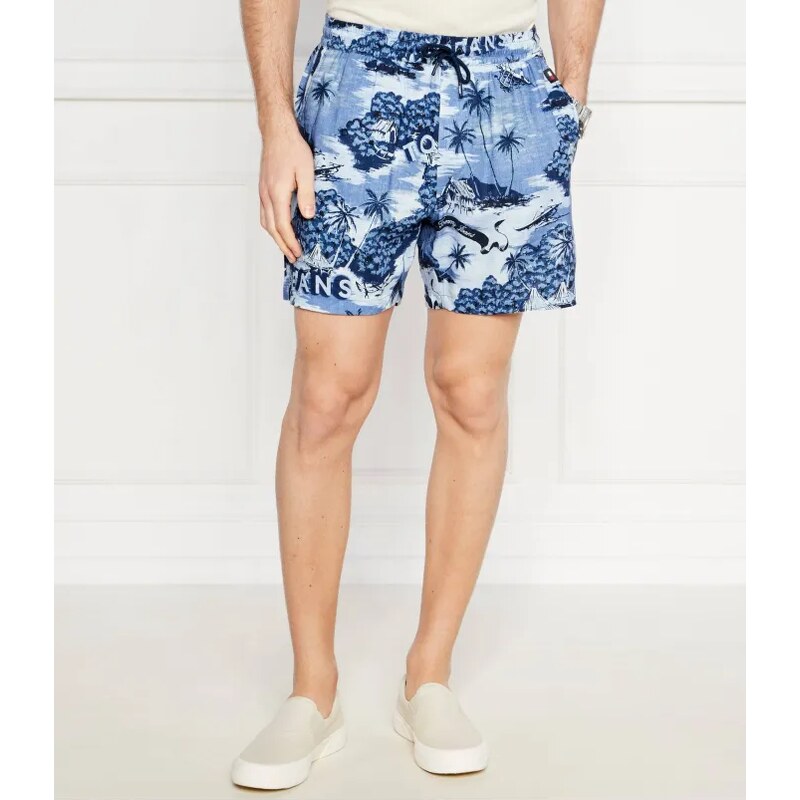 Tommy Jeans Šortky HAWAIIAN | Regular Fit | s prímesou ľanu 50865035