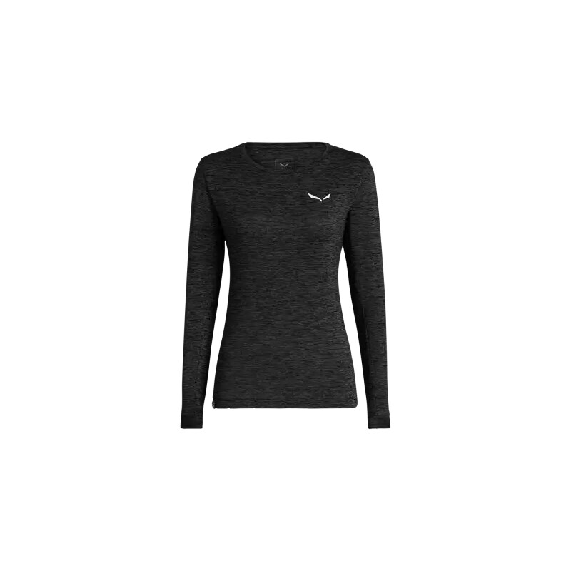E-shop Salewa Puez Melange Dry dámske tričko dlhý rukáv Black Out