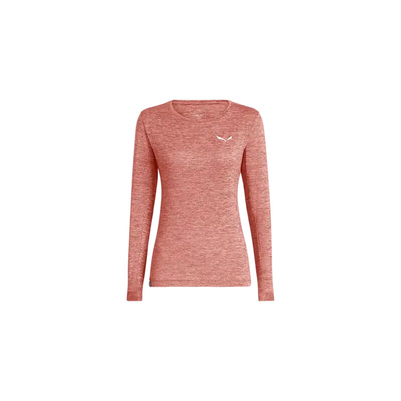 E-shop Salewa PUEZ MELANGE DRY W L/S TEE desert pink melange vel. 42/36