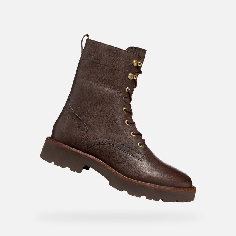 Dámska členková obuv Geox Norize tmavo hnedá 66113420