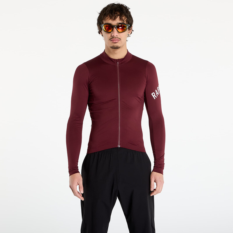 Dres Rapha Mens Pro Team Long Sleeve Midweight Jersey Port/ White L 66112896
