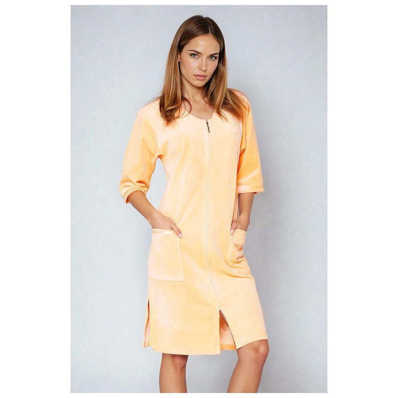 Wanmar Dámsky velúrový župan marhuľový 15566349