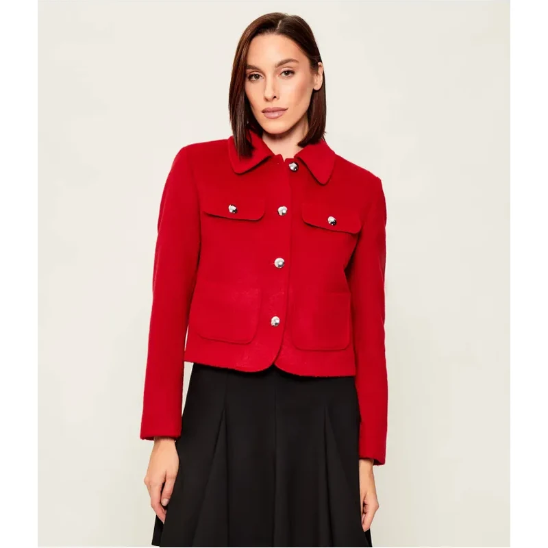 HUGO Bunda Agesia | regular fit | s prímesou vlny 65932820