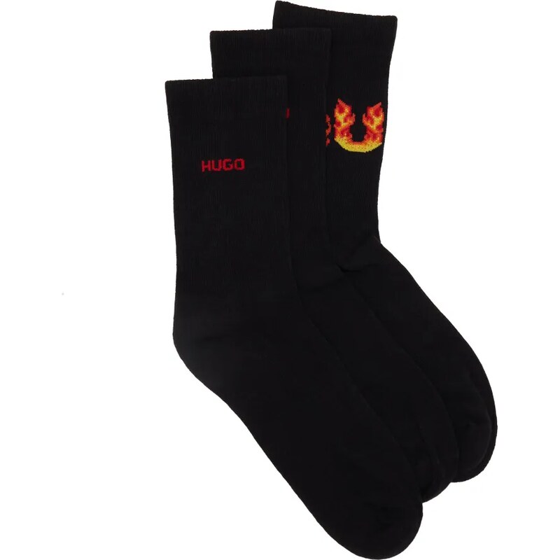 Hugo Bodywear Ponožky 3-balenie QS RIB FLAMES 47081099