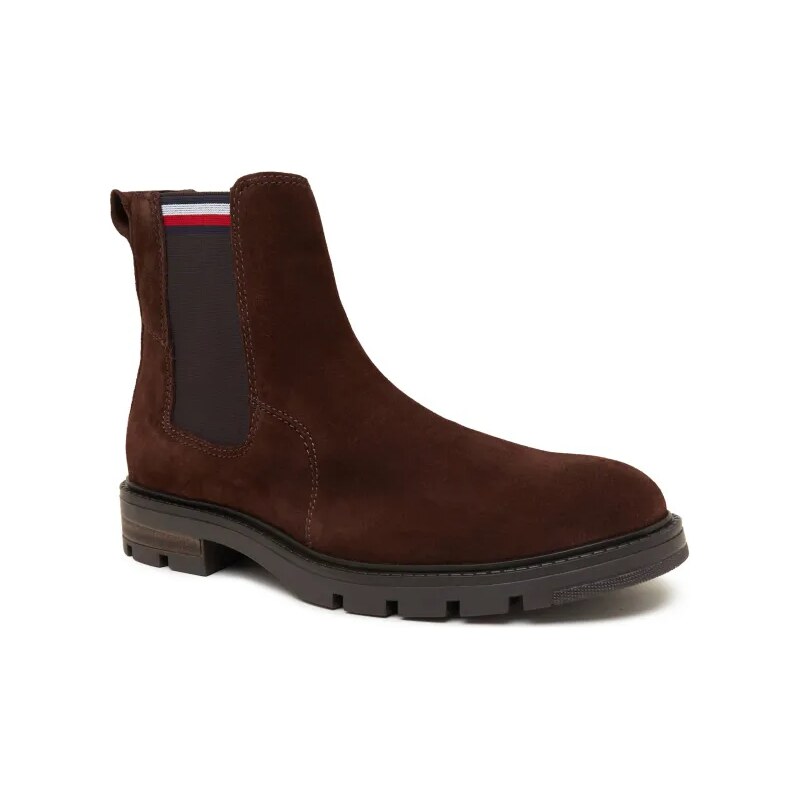 Tommy Hilfiger Jazdecké topánky CORPOARTE CHELSEA | semiš 45554458