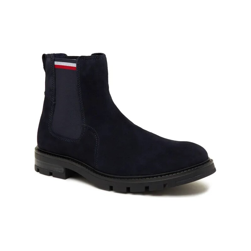 Tommy Hilfiger Jazdecké topánky CORPOARTE CHELSEA | semiš 45536013