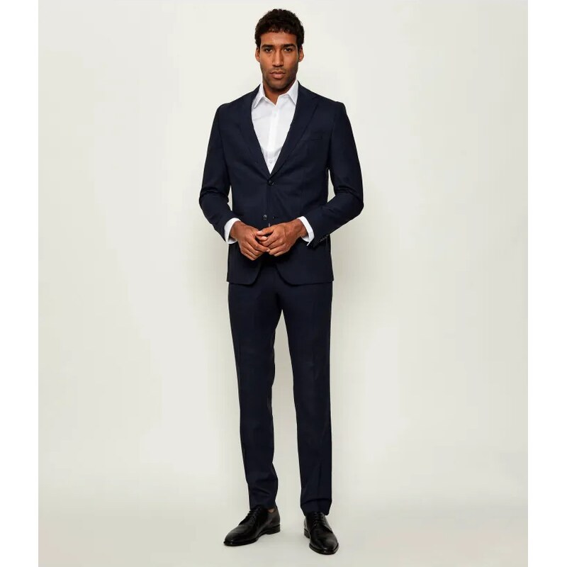 BOSS BLACK Vlnený oblek C-Huge-2Pcs-252 | Slim Fit 64922405