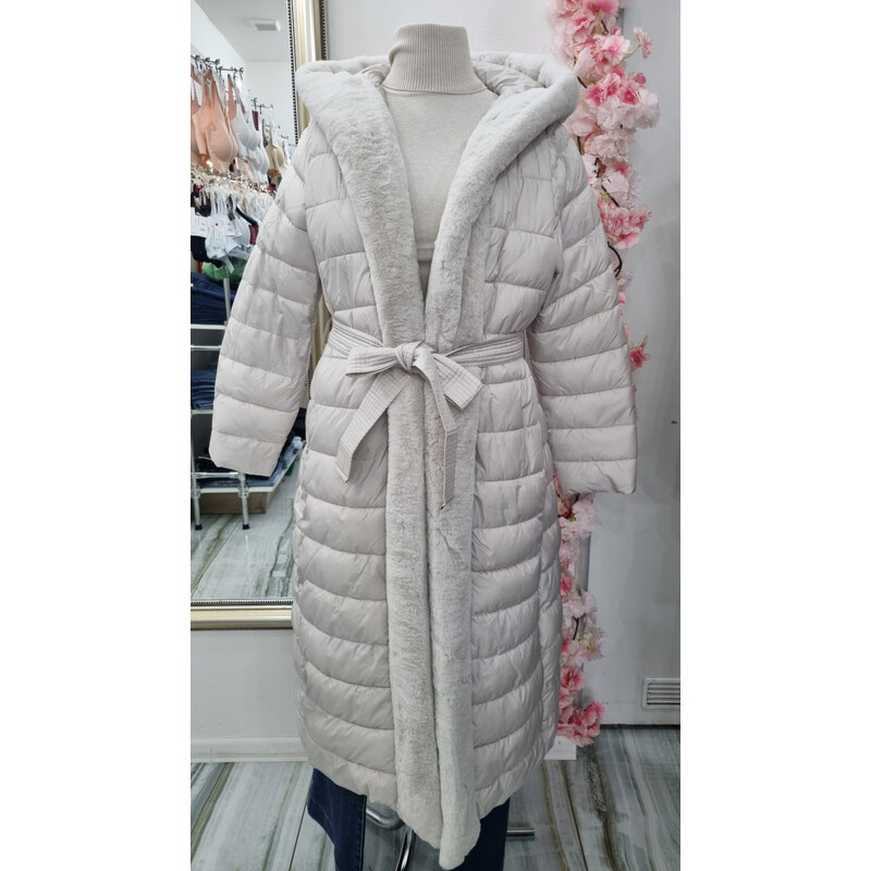 Katrins Fashion Štýlový béžový dámsky kabátik 66113570