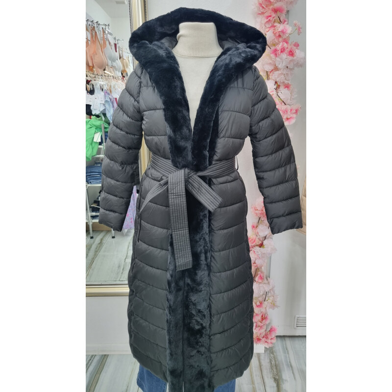 Katrins Fashion Štýlový čierny dámsky kabátik 66113571