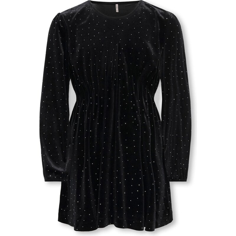 ONLY GIRLS Šaty KOGVella čierna / strieborná 66057418