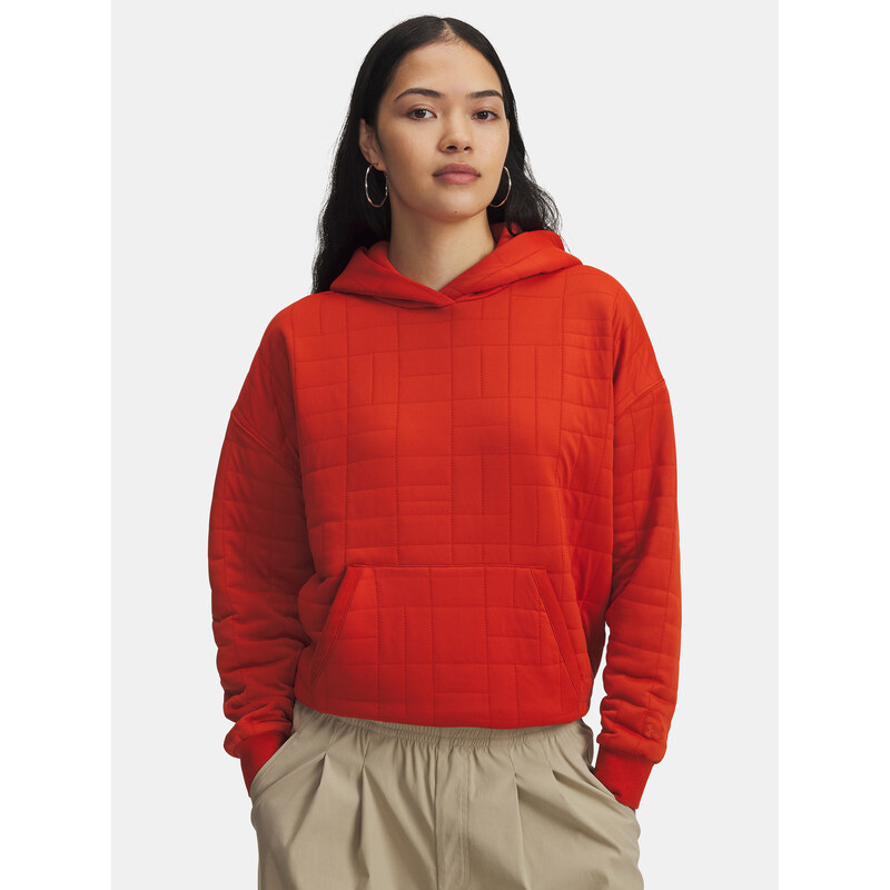 Under Armour Unstoppable Flc Txtr Hoodie-ORG - Womens Sweatshirt 66150052