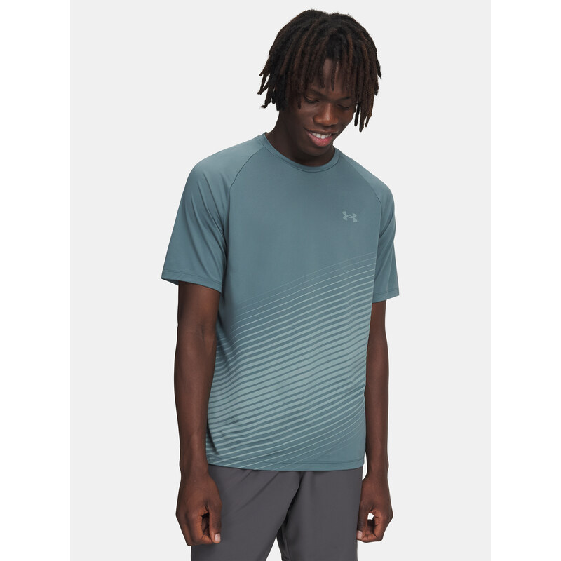 Mens T-shirt Under Armour UA Tech Fade SS-BLU - Mens 66150164