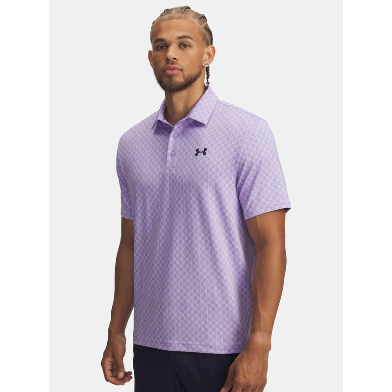 Under Armour UA Playoff 3.0 Printed Polo-PPL Mens T-Shirt - Mens 66150228