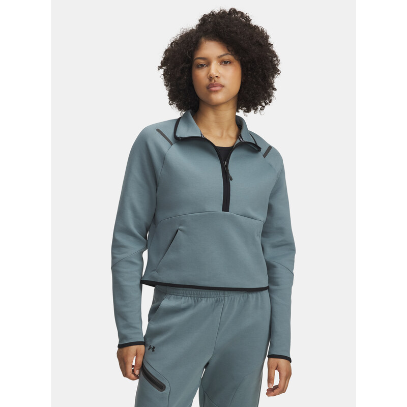 Under Armour Unstoppable Flc HZ-BLU Womens Sweatshirt - Womens 66150318