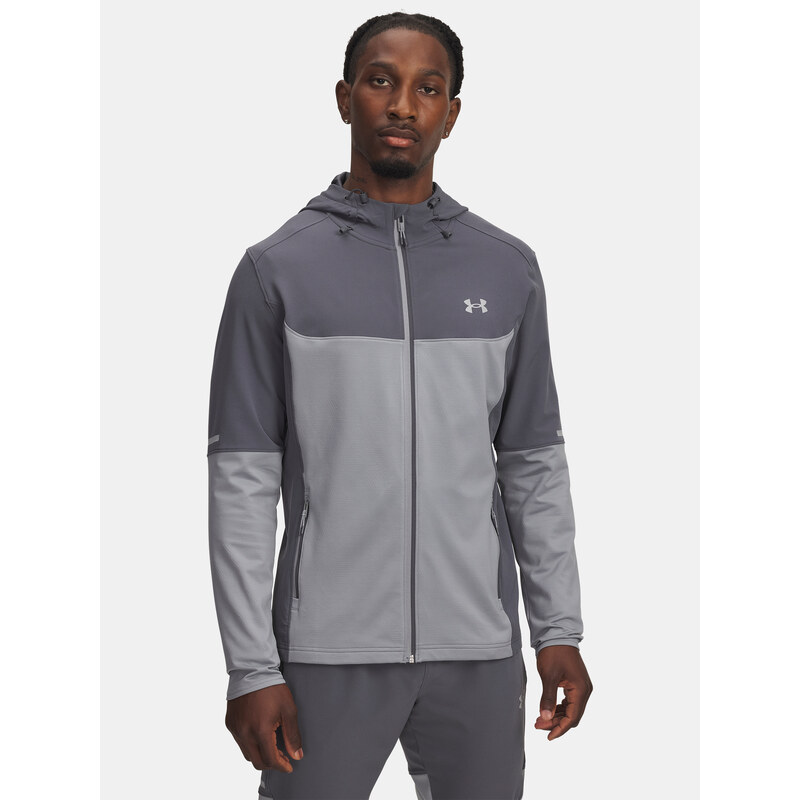 Mens Under Armour Utility Woven Winterized FZ-GRY Jacket - Mens 66244297