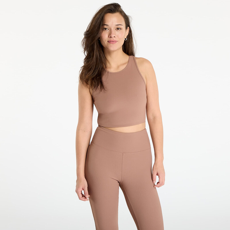 Urban Classics Ladies Sports Top Rib Light Brown S 66114162