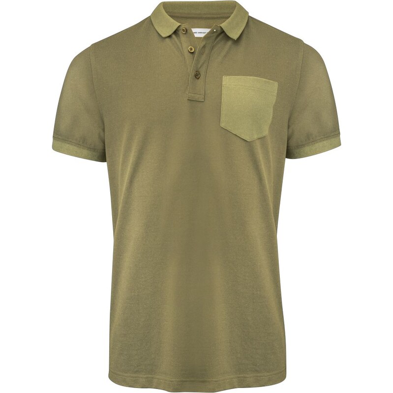 Pánske piké polo z ťažkej bavlny s vreckom James Harvest 66114819