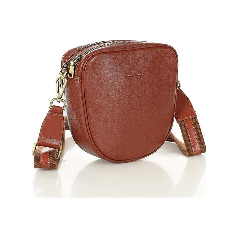 MARCO MAZZINI Hnedá menšia crossbody v tvare podkovy (L230f) 29265539
