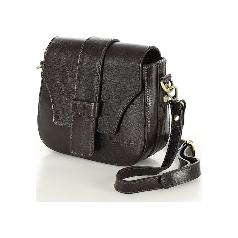 Marco MAZZINI MAZZINI VERONA Tmavo hnedá kožená crossbody (L101f) 60312356