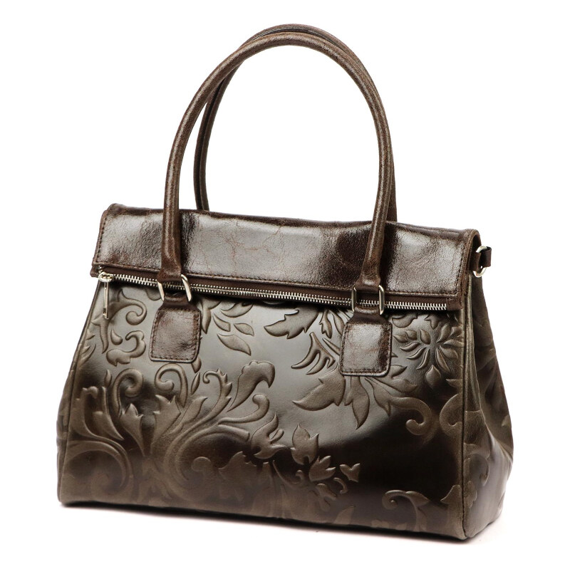 Kožená kabelka Luka hnedá KZ2258607 66116447