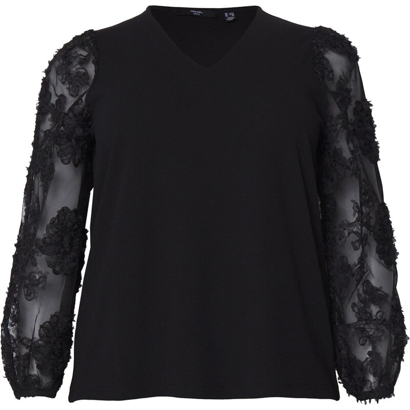 Vero Moda Curve Blúzka VMCEMMALY čierna 66139274