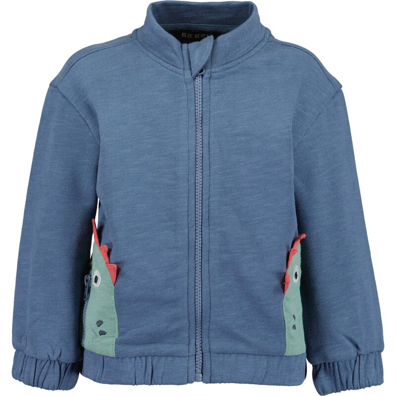 BLUE SEVEN Tepláková bunda zafírová / nefritová / koralová / čierna 66119770