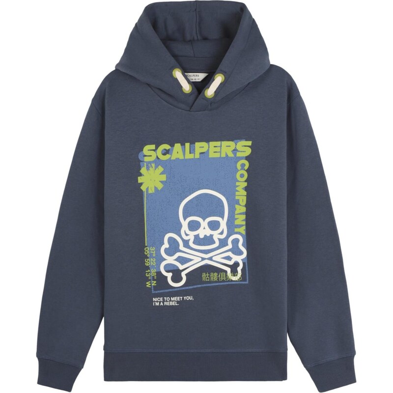 Scalpers Mikina modrá / námornícka modrá 66120049
