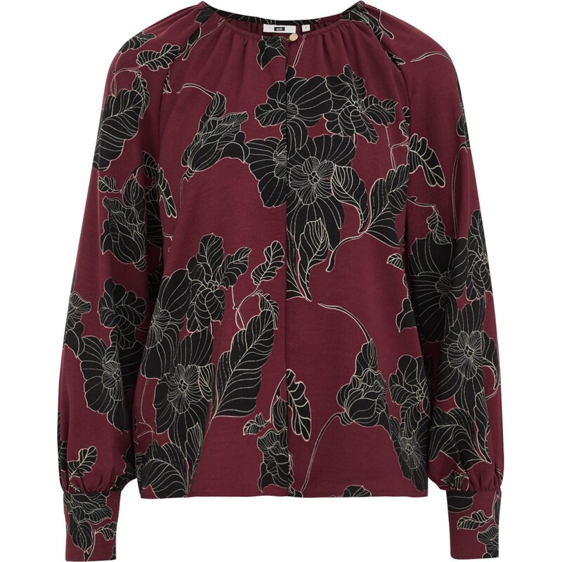 WE Fashion Blúzka burgundská / vínovo červená 66120467