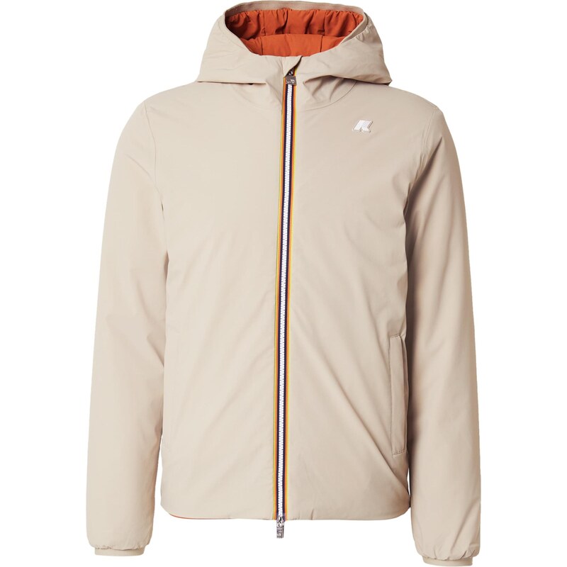 K-Way Prechodná bunda Jack St béžová / mandarínková 66120731