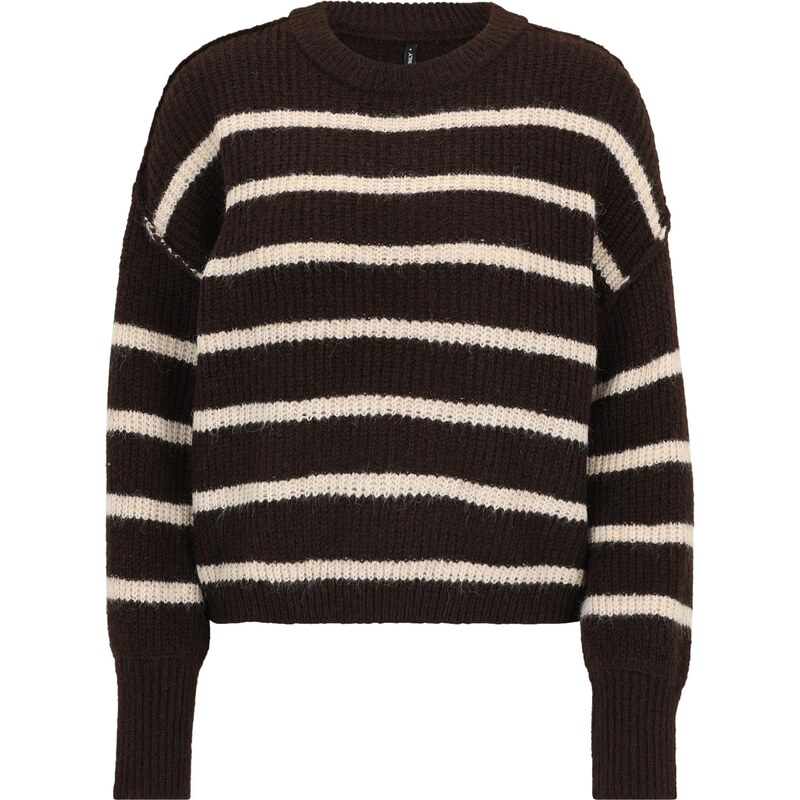 Only Tall Sveter ONLMALLY nebielená / čokoládová 66120803