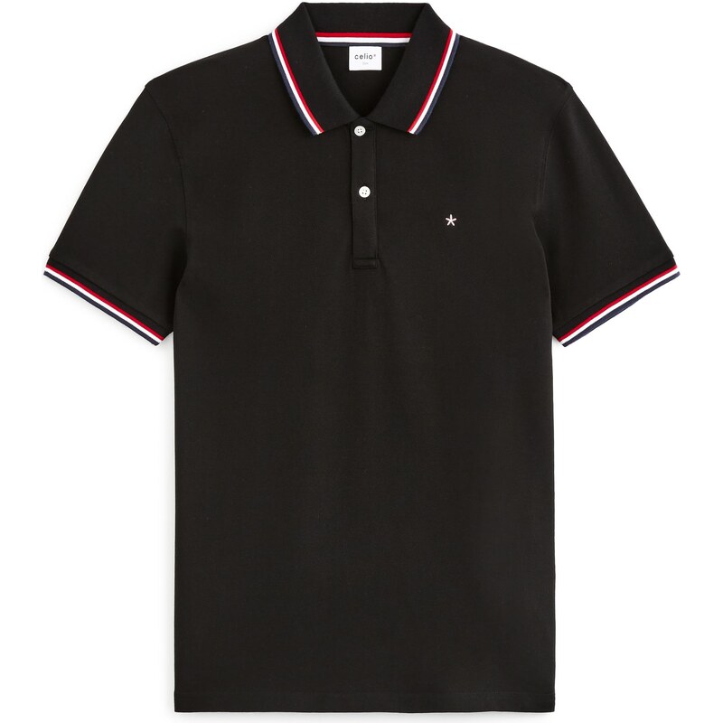 Čierna pánska polokošeľa Celio Necetwo 50556974