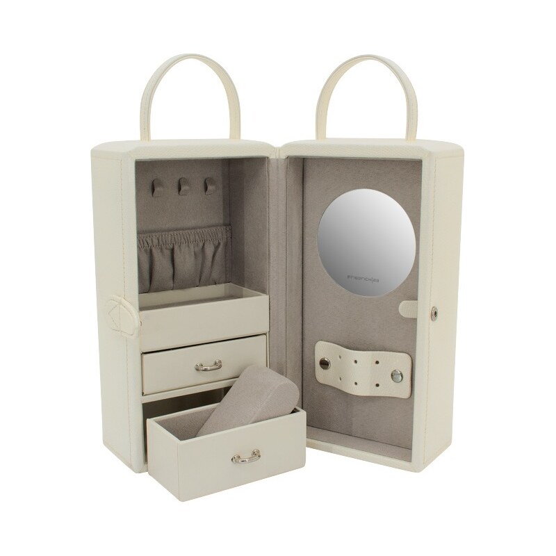 Friedrich Lederwaren Luxusná biela šperkovnica Milano 20141-9 66589949