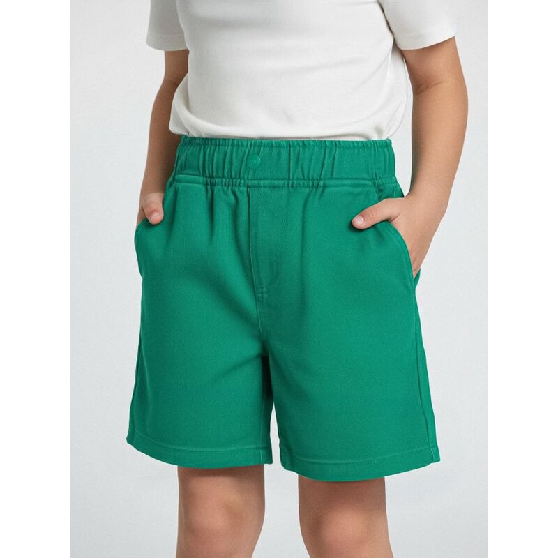 Sinsay - Rifľové kraťasy - green spruce 65757960