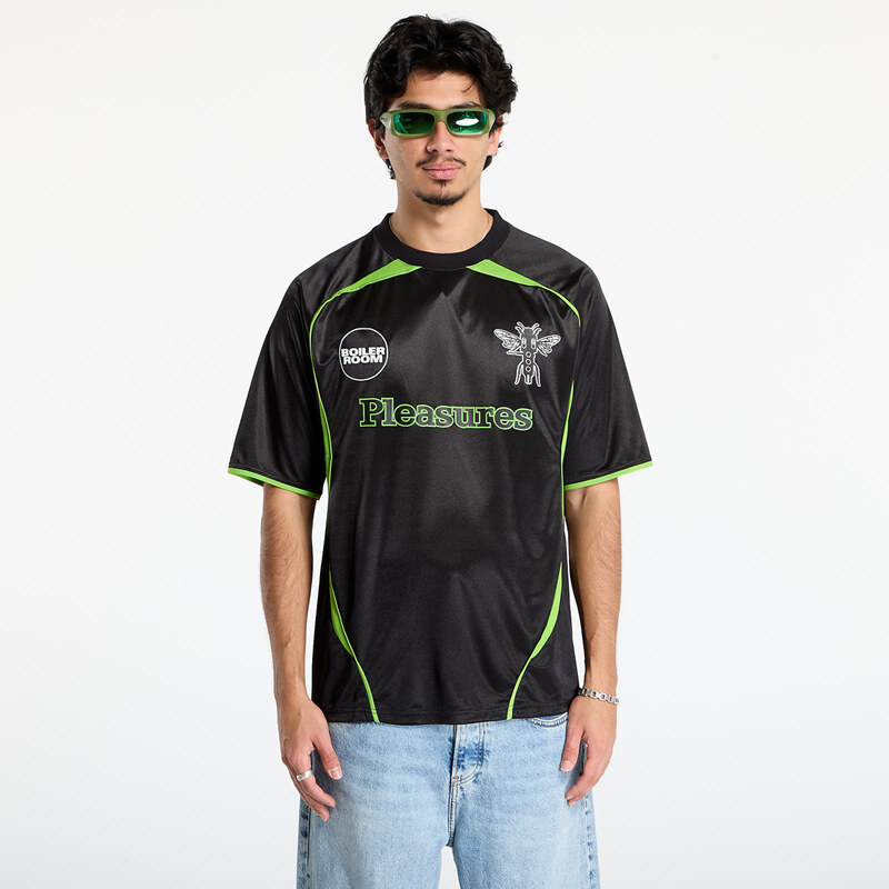 Dres PLEASURES x Boiler Room Aqua Soccer Jersey Black XL 66129284