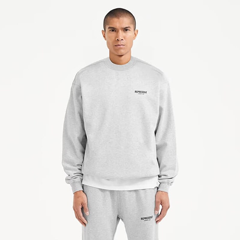 Sveter REPRESENT Owners Club Sweater Ash Grey/ Black L 66129378